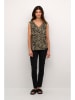 Kaffe Top in Beige/ Schwarz