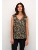 Kaffe Top in Beige/ Schwarz