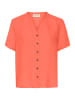 Cream Leinen-Bluse in Orange