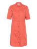 Cream Jurk oranje