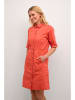 Cream Jurk oranje