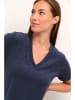 Cream Jurk donkerblauw