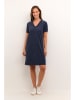 Cream Jurk donkerblauw