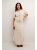Cream Leinen-Rock in Beige