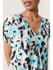 Soaked in Luxury Blouse turquoise/wit
