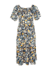 trendyol Kleid in Dunkelblau/ Gelb
