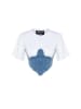 trendyol Shirt in Weiß/ blau