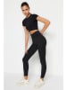 trendyol Trainingsleggings in Schwarz