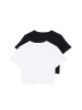 trendyol 2er-Set: Shirts in Weiß/ Schwarz