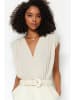 trendyol Blusenbody in Creme