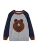 vertbaudet Pullover in Grau/ Dunkelblau