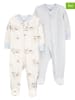 carter's 2er-Set: Strampler in Creme/ Hellblau