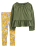 carter's 2tlg. Outfit in Grün/ Gelb