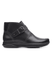 Clarks Leder-Boots "Appley Mid" in Schwarz
