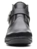 Clarks Leder-Boots "Appley Mid" in Schwarz