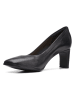 Clarks Skórzane czółenka "Seren" w kolorze czarnym
