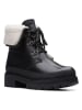 Clarks Leder-Boots "Orianna Turn" in Schwarz