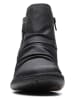 Clarks Skórzane botki "Un Loop Top" w kolorze czarnym