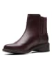 Clarks Leder-Boots "Maye Palm" in Rot