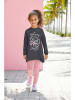 Kidsworld 2tlg. Outfit in Anthrazit/ Rosa