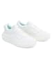 Vans Leder-Sneakers "Old Skool Overt Plus CC" in Weiß/ Hellblau