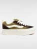 Vans Leder-Sneakers "Knu Stack" in Braun/ Khaki/ Creme