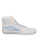 Vans Leder-Sneakers "SK8-Hi" in Creme/ Hellblau
