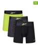 Reebok 3-delige set: boxershorts "Trainer" geel/zwart