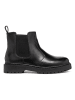 Geox Leder-Chelsea-Boots "Bleyze" in Schwarz