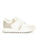 Geox Leren sneakers "Tabelya" wit/goudkleurig