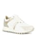 Geox Leren sneakers "Tabelya" wit/goudkleurig
