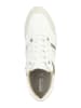 Geox Leder-Sneakers "Tabelya" in Weiß/ Gold