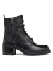 Geox Leder-Stiefeletten "Damiana" in Schwarz