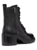 Geox Leder-Stiefeletten "Damiana" in Schwarz