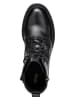 Geox Leder-Stiefeletten "Damiana" in Schwarz
