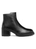 Geox Leder-Stiefeletten "Damiana" in Schwarz