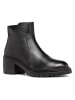 Geox Leder-Stiefeletten "Damiana" in Schwarz