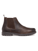 Geox Leder-Chelsea-Boots "Rhadalf" in Hellbraun
