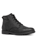 Geox Leder-Boots "Rhadalf" in Schwarz