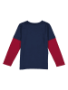 lamino Longsleeve in Dunkelblau/ Rot