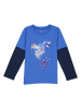 lamino Longsleeve in Blau/ Dunkelblau