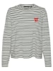 Vero Moda Longsleeve in Weiß/ Schwarz