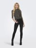 ONLY Longsleeve in Beige/ Schwarz/ Hellbraun