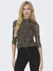 ONLY Longsleeve beige/zwart/lichtbruin