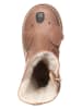 El Naturalista Leder-Winterstiefel in Beige