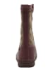 El Naturalista Leder-Winterstiefel in Beige/ Altrosa