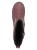 El Naturalista Leder-Winterstiefel in Beige/ Altrosa