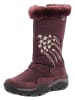 El Naturalista Leder-Winterstiefel in Aubergine