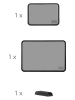 Dreamfarm 2er-Set: Schneidebretter "Dreamfarm " in Grau - (L)35 x (B)24,5 x (H)1,5 cm