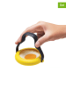 Dreamfarm 2er-Set: Spiegeleiformen ''Flegg'' in Gelb - (B)10 x (H)1,7 x (T)11,5 cm